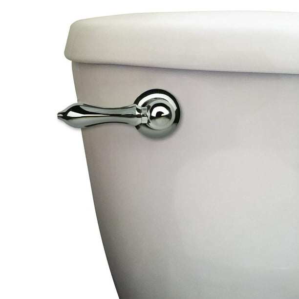 Satin Pewter Home Accents Dolphin Toilet Flush Handle Lever Angled Tank Mount 